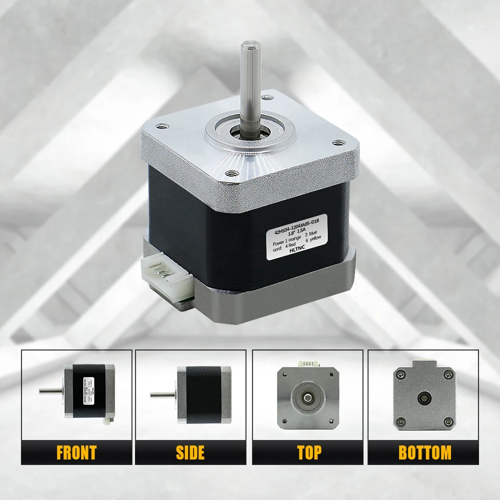 Шаговый двигатель Nema 17 для 3D принтера 0 25 нм 42HS34mm 36ozin 2 5 kg.cm Single Axis мм ток 1 5a