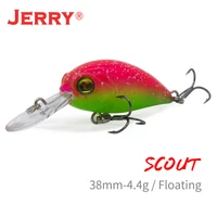 jerry scout crankbait deep diving crank hard baits 38mm 4 4g wobbler bass perch plastic artificial floating fishing lure