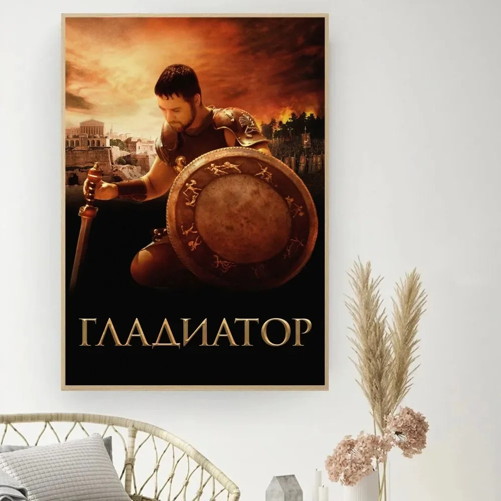 Постер-гладиатор в древнем римском стиле сделай сам винтажный кинопостер