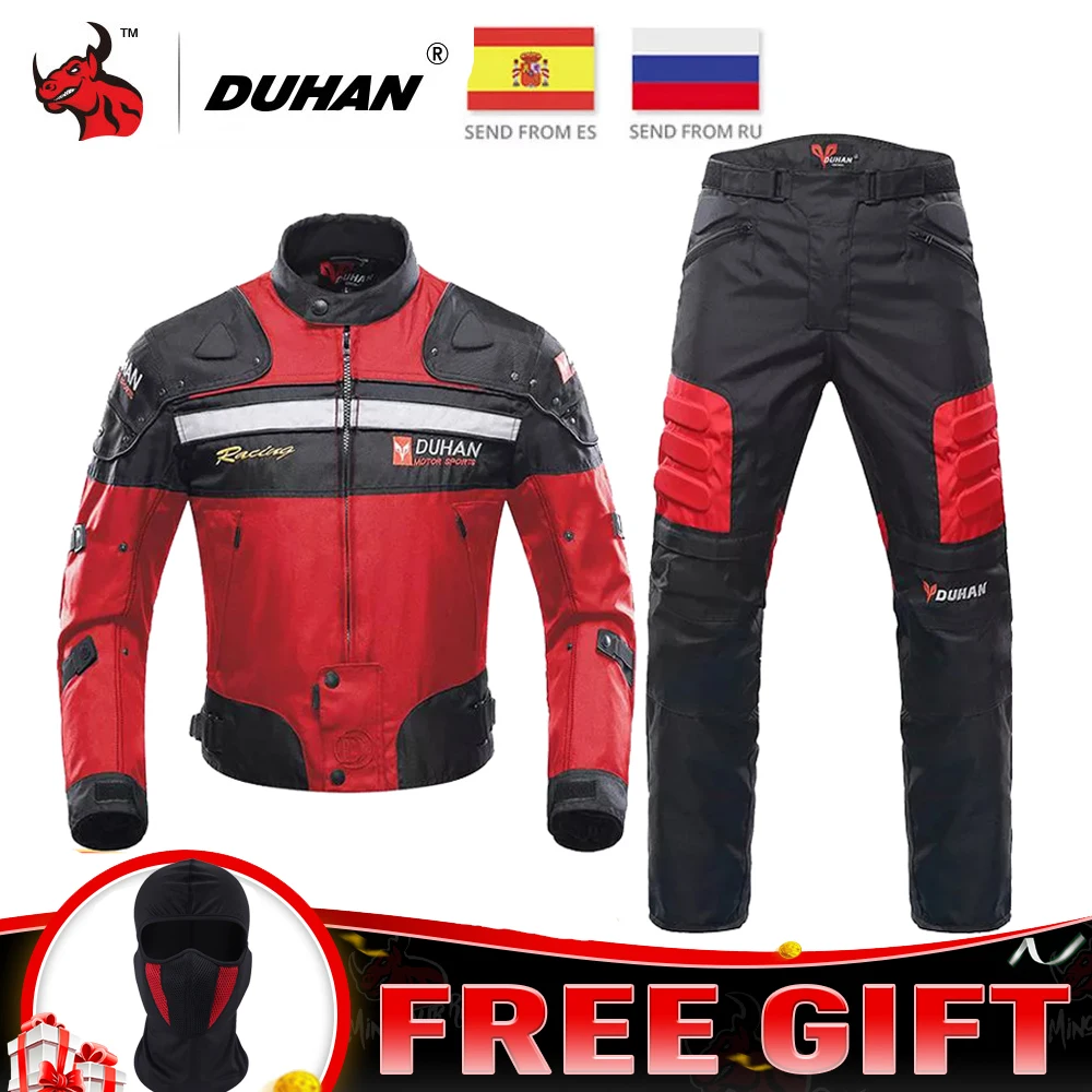 

DUHAN Motorcycle Jacket Men Motocross Riding Jacket Windproof Protective Gear Off-Road Racing Motorbike Clothing Moto Chaqueta