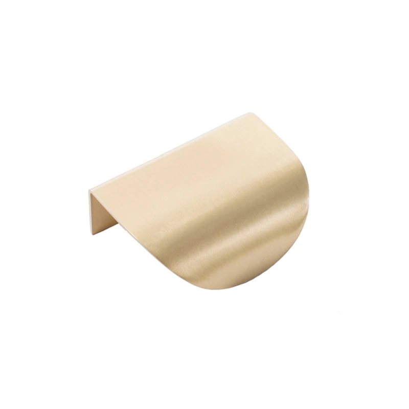 

Golden Simple Door Handle Wardrobe Cabinet Furniture Handle Brass Invisible Handle