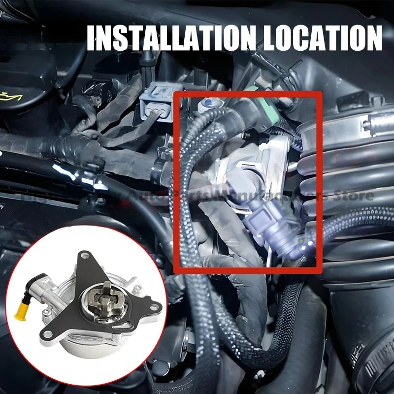 Фото 55270032 Тормозной вакуумный насос для ABARTH 500 500C ALFA ROMEO GIULIETTA MITO FIAT 500 PUNTO LANCIA DELTA 55221559 55236785 55249347 №5