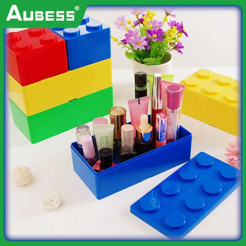 

Splicable Building Blocks Desk Office Organizer Storage Holder Desktop Pencil Pen Sundries Box Stationery Office School Supplies