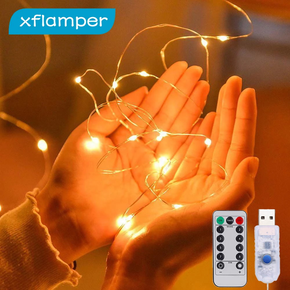 

Светодиодная Водонепроницаемая USB-гирлянда, 5/10/20 м