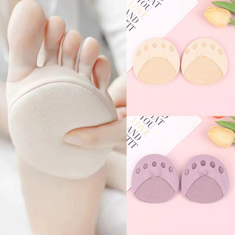 

1 Pair Forefoot Pads Five Finger Half Palm Socks Insoles Summer Thin Invisible Socks Split Toe Pad Anti-skid Anti-pain