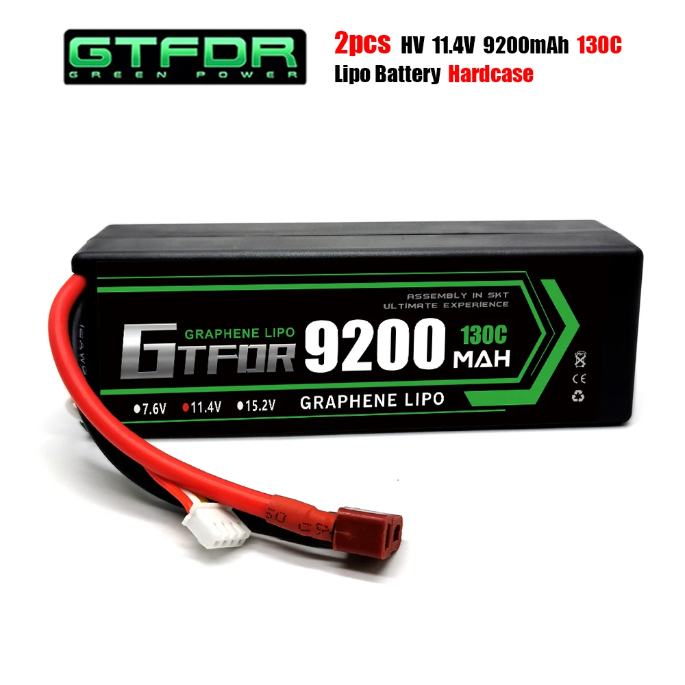 GTFDR 3S 11.4V 9200mAh Lipo Battery 14.8V 15.2V 22.2V 7.4V 6S 4S 2S 5200mAh 7000mAh 8000mAh 8400mAh 6750mAh 6500mAh for RC Car