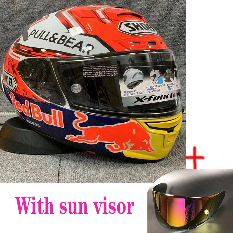 

Full Face Racing Motorcycle Helmet Casco De Motocicle X14 Anniversary Edition Red Helmet Capacete Helmet Visor
