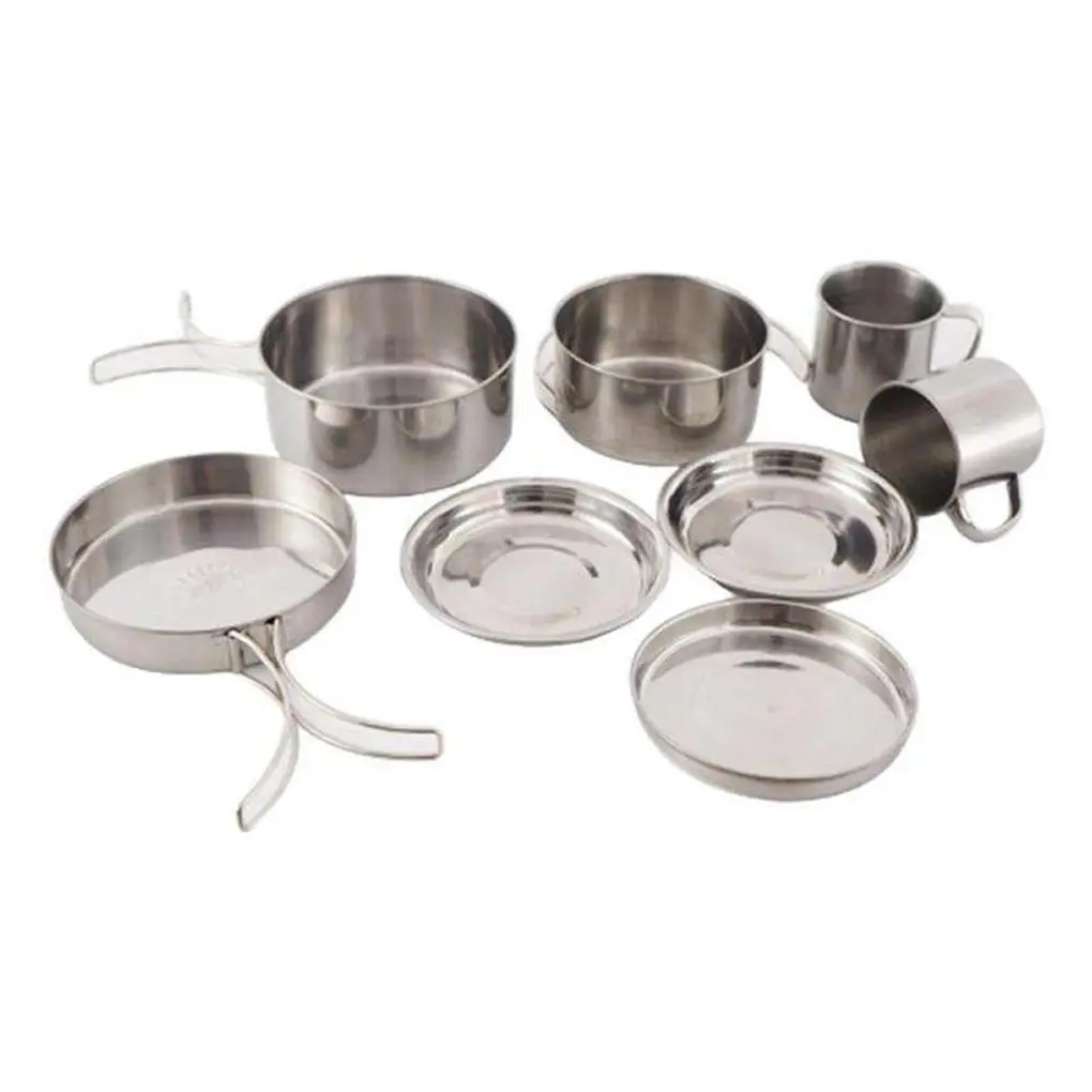 

Набор из 8 предметов, посуда для взрослых, походов, горшок, столовая посуда