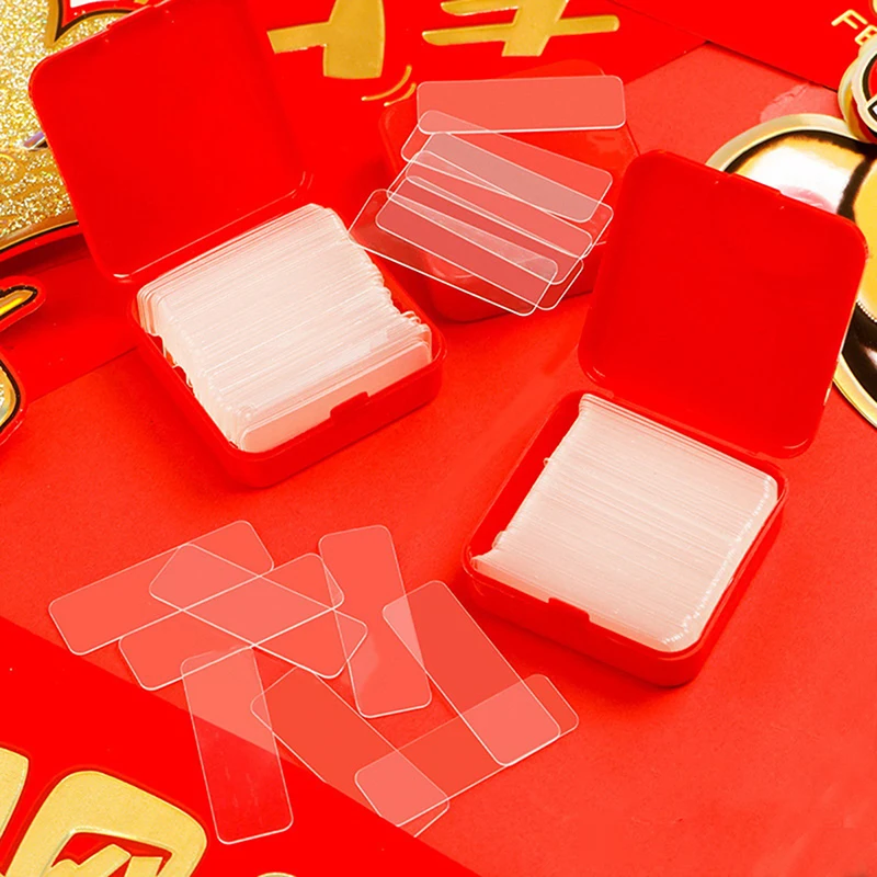 

60pcs/box Double Side Sticker Transparent Non-Marking Sticker Strong Universal Double Sided Tape