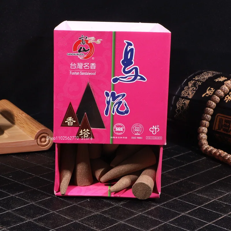 Натуральные ароматические благовония Wu Agarwood в форме конуса для дома/храма