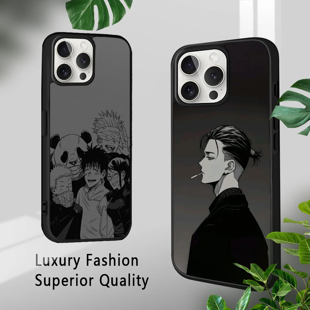 J-JujU-tsu K-KaIIIsen Anime Phone Case For iPhone 16 15 14 13 12 11 Pro Xs Max Mini Plus Celulares Hard Funda