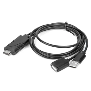 Imported USB Female to HDMI-compatible Male 1080P HDTV TV Digital AV Adapter Cable Wire Cord