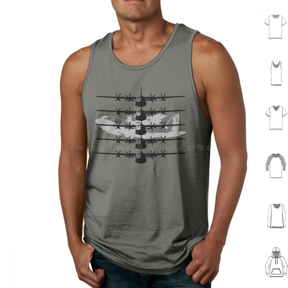 C-130 Hercules Tank Tops Vest Sleeveless C130 Marine Sailor Jet Grunt Military Aviation Plane Vintage Combat Air Force Navy