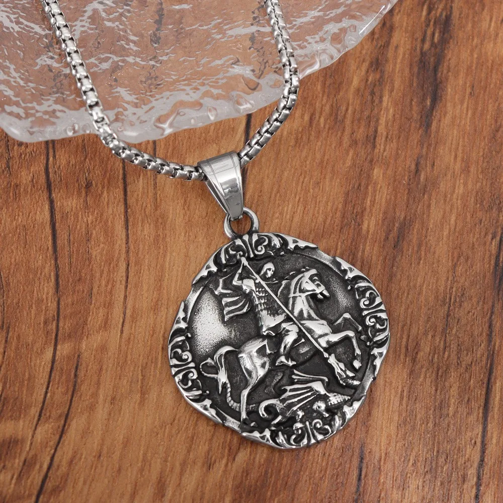 Винтажный подвесной рыцарь времен Средневековья очаровательное мужское