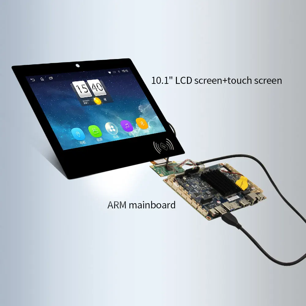 

10,1 дюймовый ЖК-дисплей Android ARM материнская плата сенсорный экран Мониторы аксессуары все в одном ПК компоненты