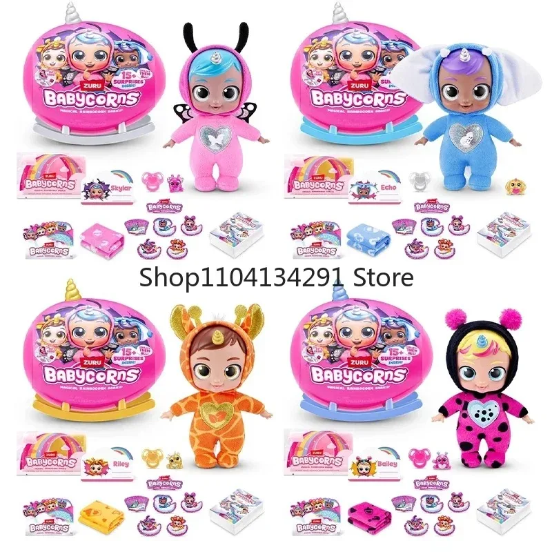 Фото Игрушка ZURU Corn Magic Rainbow Corn Series 1, маленький размер, интерактивная подставка, игрушка-сюрприз, волшебное яйцо, игрушка для игрового домика №1