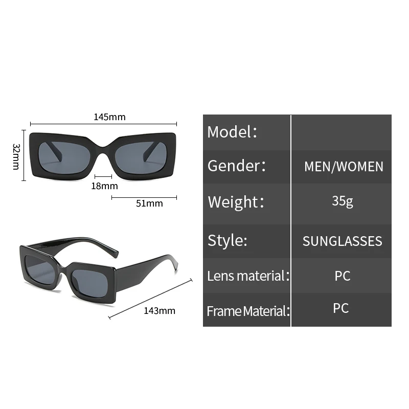 Популярные маленькие солнцезащитные очки в квадратной оправе новые модные
