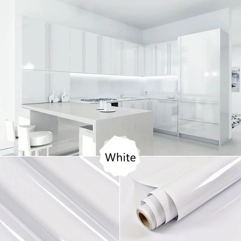 

60cm Width Pearlescent WallpaperContact Paper Waterproof Oil-proof WallStickers PVC Self Adhesive Kitchen Countertop Home Design