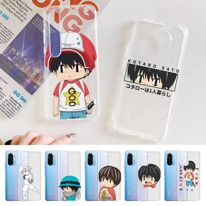 

MaiYaCa Kotaro Lives Alone Phone Case for Samsung S20 S10 lite S21 plus for Redmi Note8 9pro for Huawei P20 Clear Case