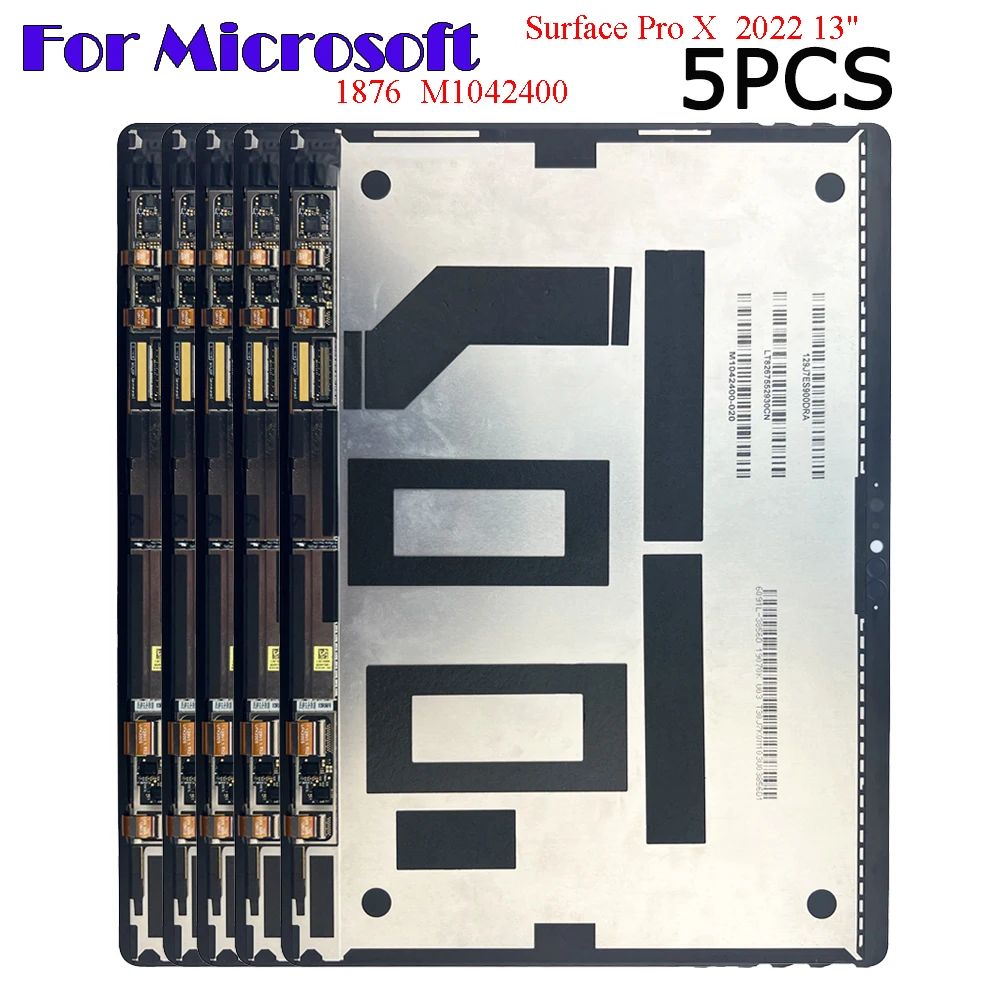 ЖК-дисплей с сенсорным экраном и дигитайзером в сборе 5 шт. AAA + для Microsoft Surface Pro X 13