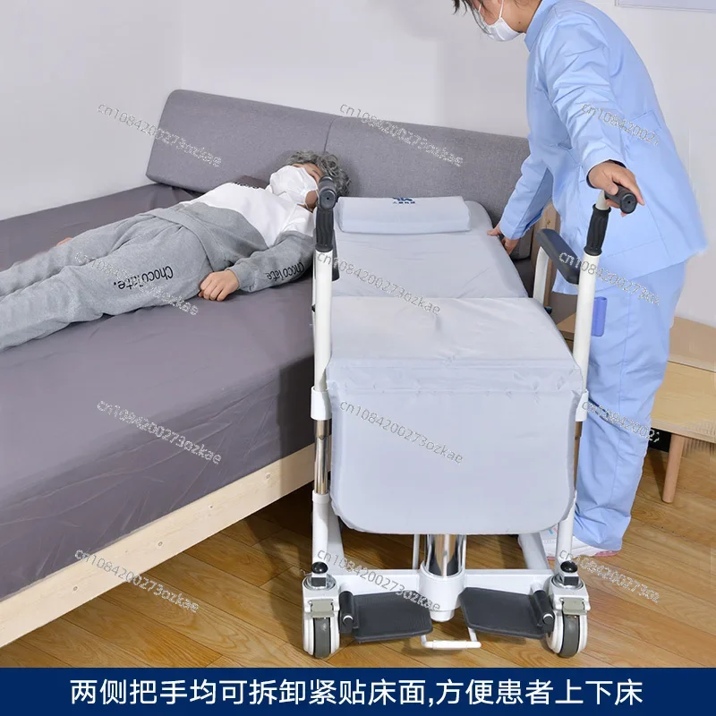 Фото Macchina Di Trasferimento Per Disabili, Anziani Paralizzati, Dispositivo Di Trasferimento Per La Cura Del Sollevamento Idraulico №4