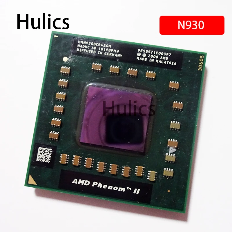 Hulics бывший в употреблении четырехъядерный мобильный процессор AMD Phenom II N930 2 0 ГГц