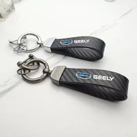 car keychain keyring alloy pu leather key chain for geely emgrand gt gc9 gc6 ec718 ec7 ec8 ck emgrand gs gl