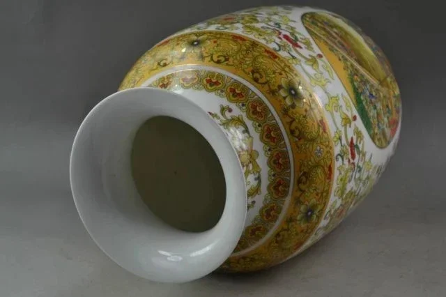 Китайская 9 5-дюймовая ручная работа фарфоровая живопись 11 века больший город