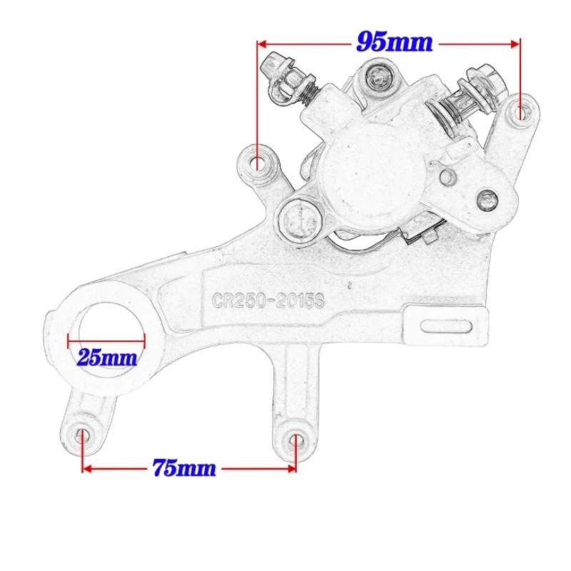 Фото Подходит для передних и задних тормозных насосов CRF250 450R RX, дисковых тормозных суппортов, Huayang T4T6, Beihai Yaxiang. №5