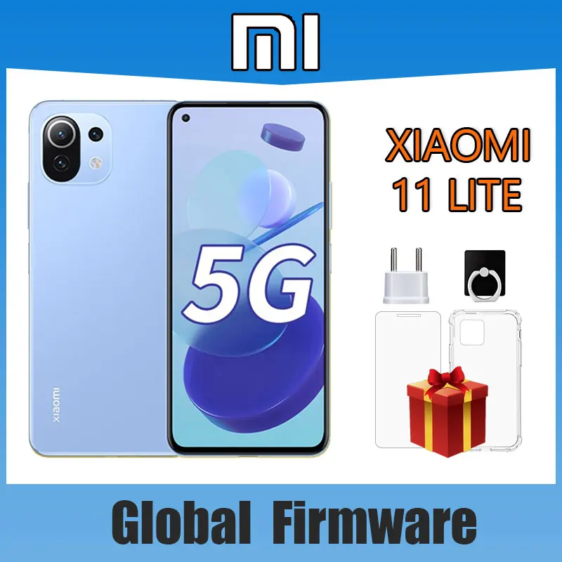 Xiaomi Mi 11 Lite 5G Cellphone,  NFC Smartphone Snapdragon 780G 64MP Camera  AMOLED Full Screen 90HZ Cell Phones