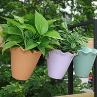 flowerpot durable plastic decorative breathable flower pot for outdoor hanging planter flower pot