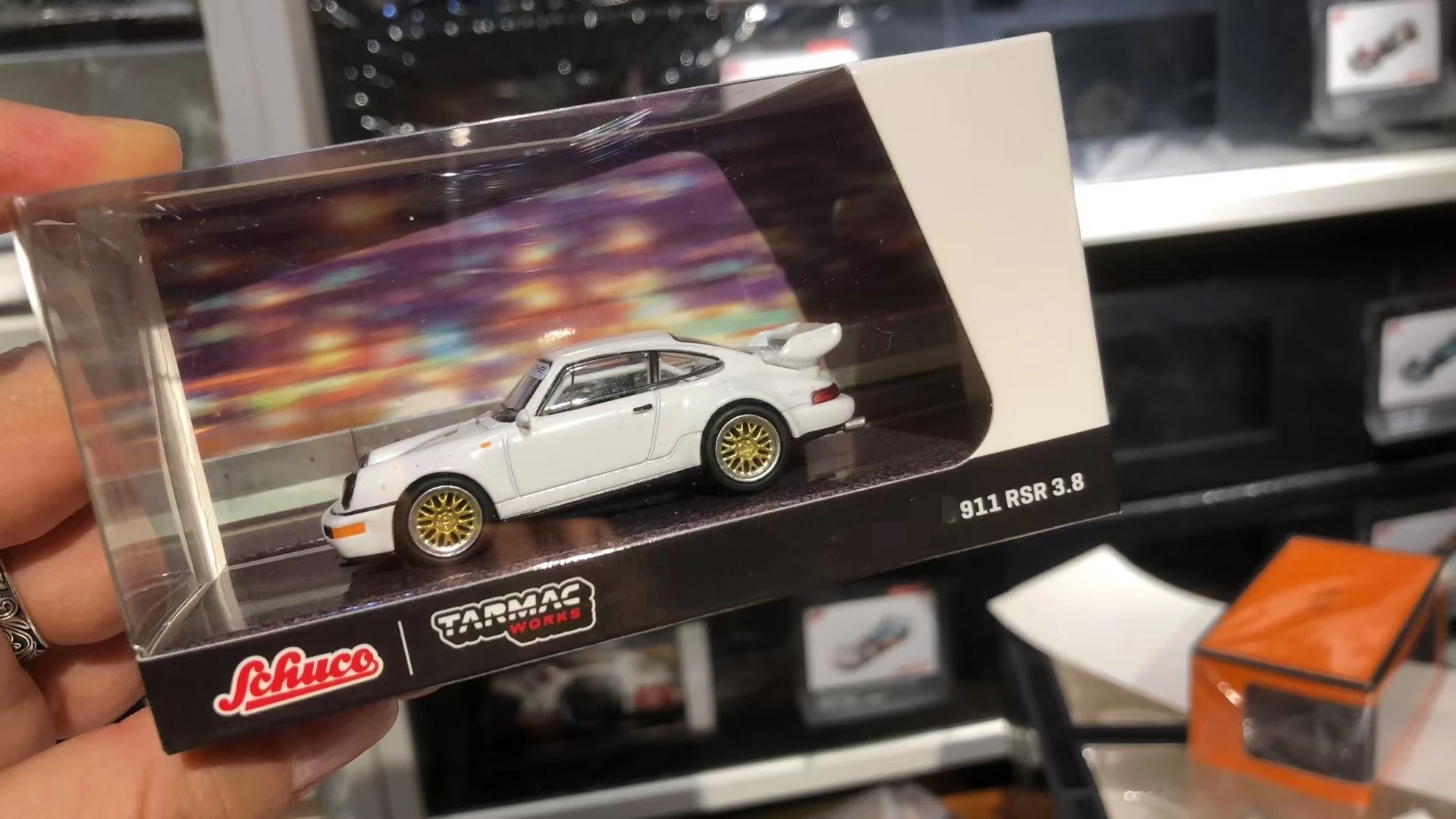 Schuco x Tarmac Works 1/64 911 RSR 3 8 литая под давлением модель автомобиля коллекционная