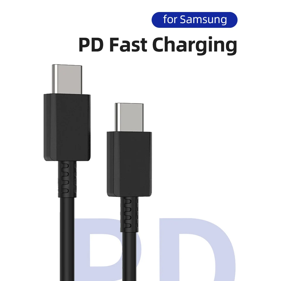 Кабель Samsung Type C оригинальный Pd Usb к Usbc 25 Вт Сверхбыстрая зарядка 45 5a для Galaxy S22 5g S21