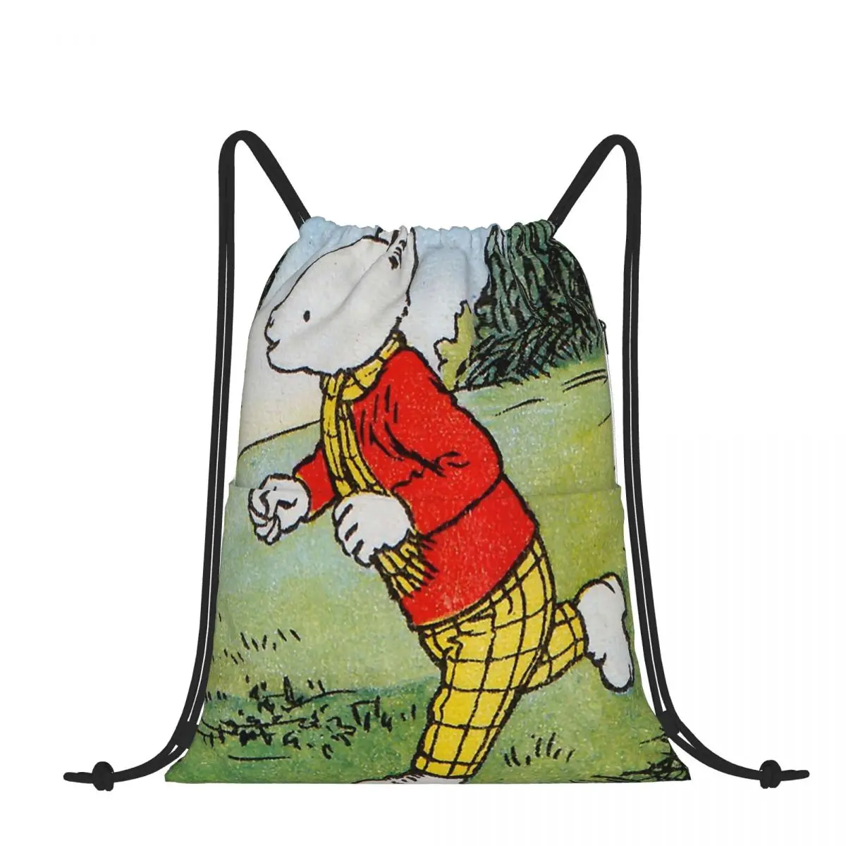 

Рюкзак для косплея Rupert Bear для мальчиков, рюкзак для кемпинга, сумка для покупок