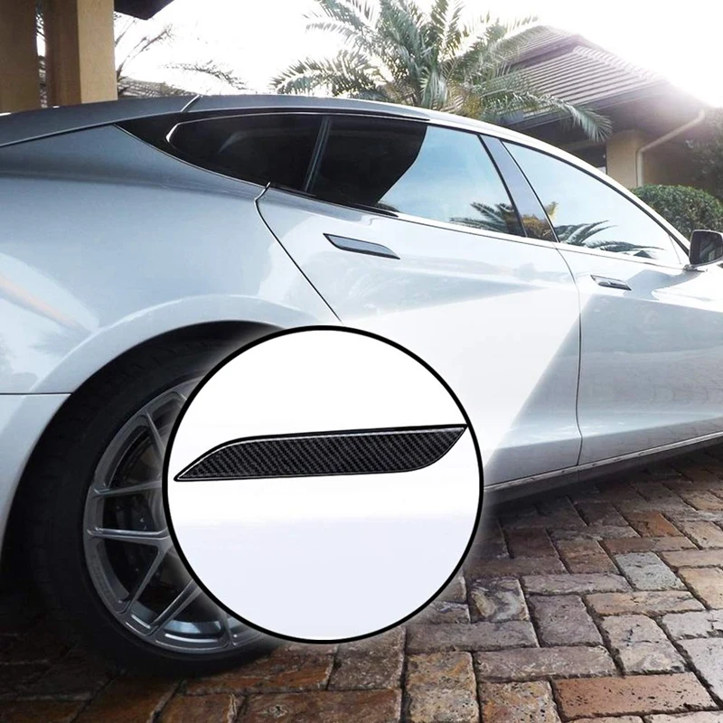 

Защитная Наклейка на дверную ручку Tesla Model S, из углеродного волокна, 2017-2020