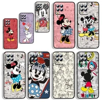 cute mickey mouse for oppo realme gt master neo q3s q2 x50 x7 x3 x2 c21y c17 c11 c3 pro carnival black phone case