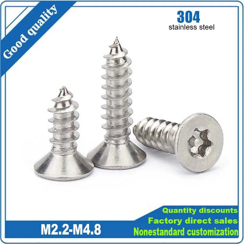 10/50 шт. шестилопастные винты из нержавеющей стали ST2.2 2 9 3 5 до 4 8 304