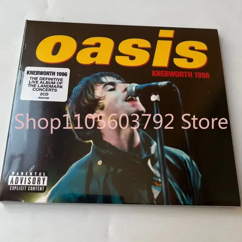 Фото Классический музыкальный CD-диск Oasis Knebworth 1996, альбом на компакт-диске, CD для косплея, Walkman, 2CD, новая упаковка №1
