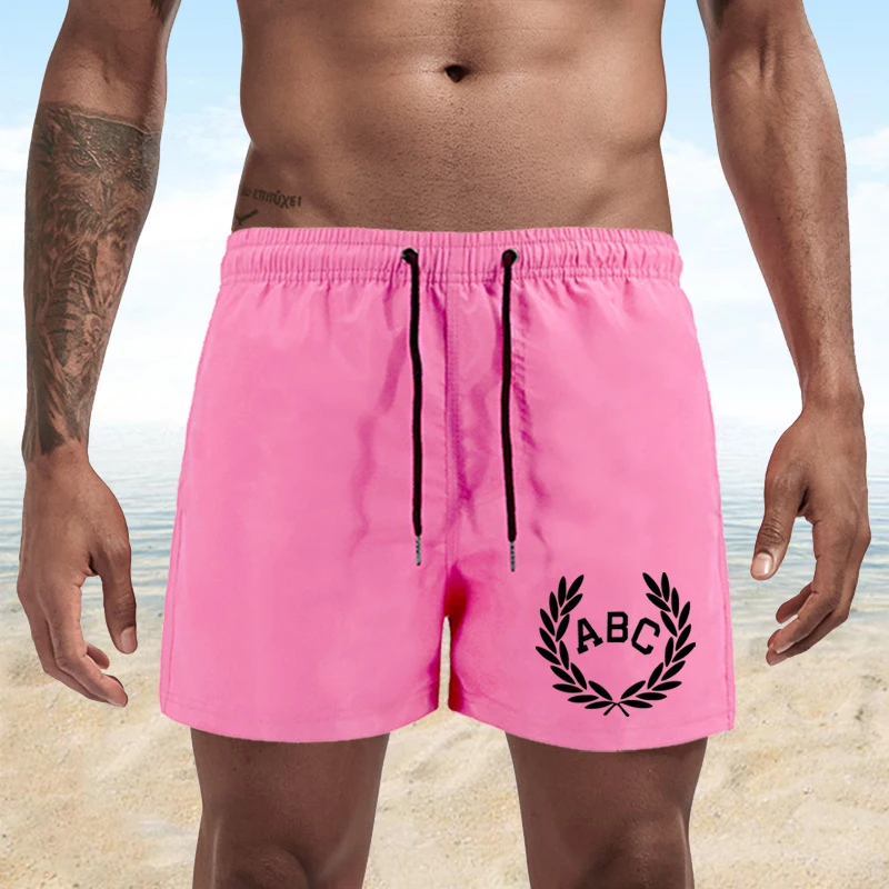 

2022 Summer Men's Casual Quick-Drying Pants Pockets Beach Printing Sport Shorts Male Short Jogger Shorts With Pocket Breathable