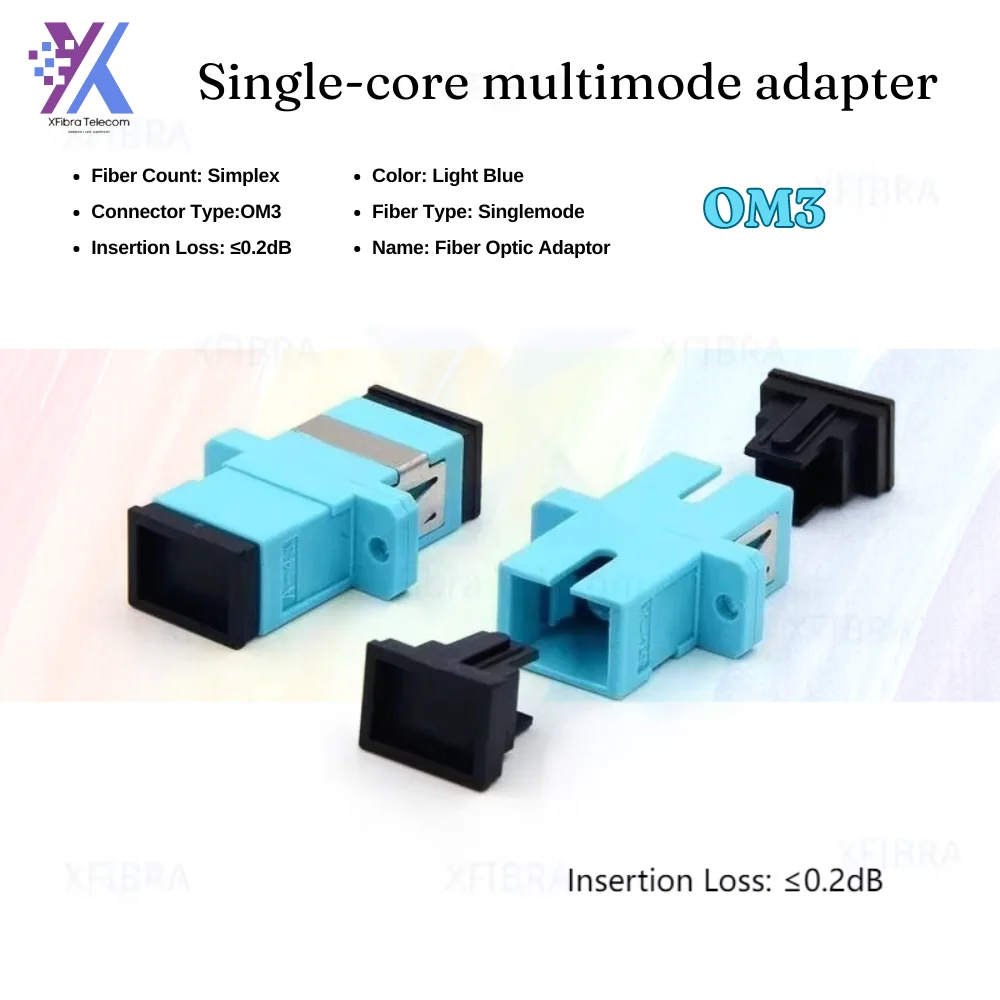 OM3 FTTH/FTTD сетевой фланцевый соединитель SC UPC Женский Волоконно-оптический адаптер
