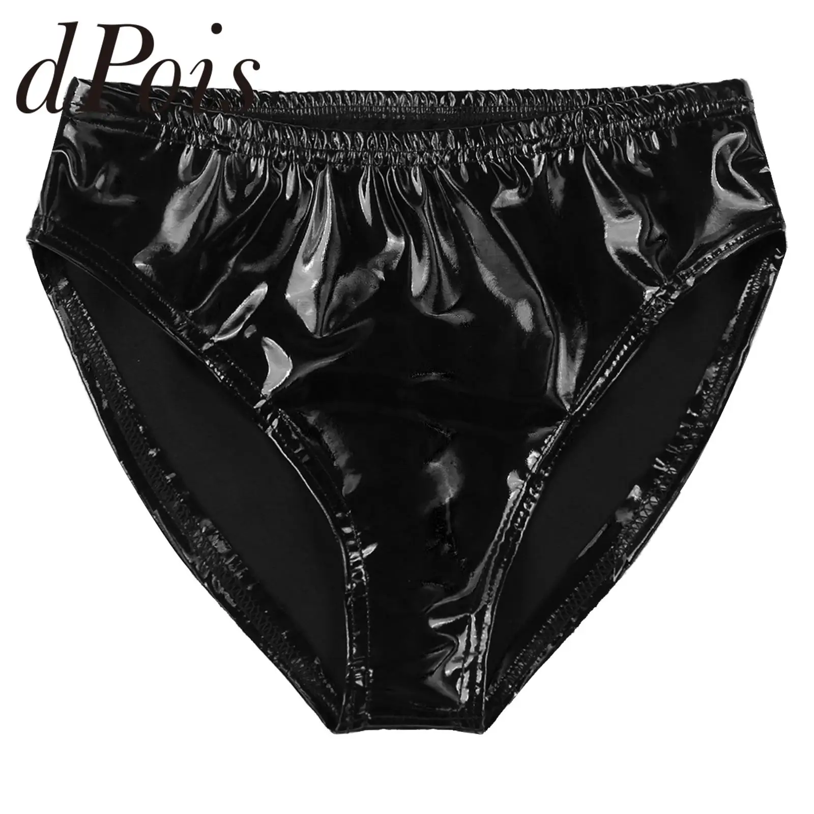 

Мужские трусы из лакированной кожи, нижнее белье для мужчин, мужские купальные трусы с эластичным поясом