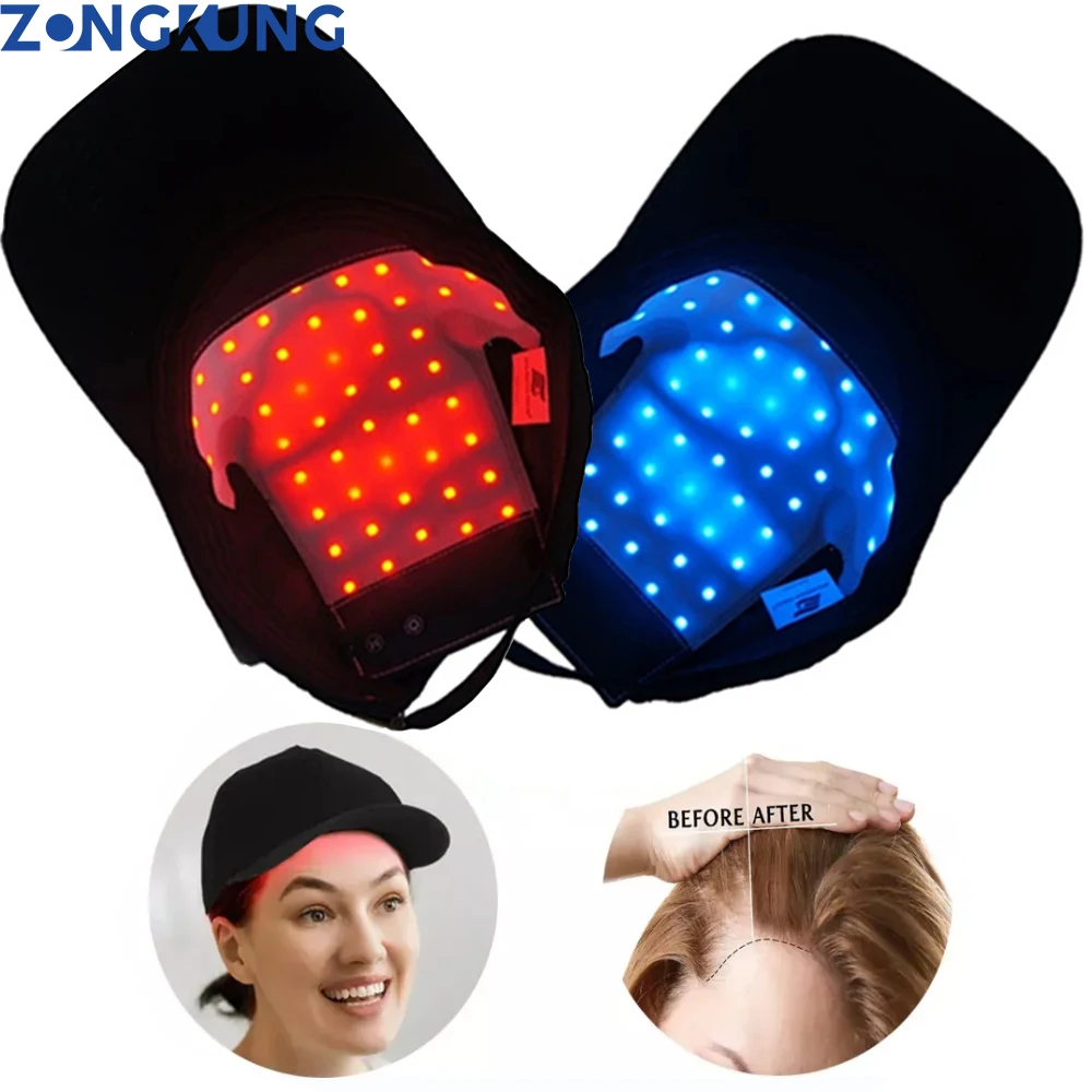 

Red Light Therapy for Hair Fast Growth Cap Red&Infrared Light Therapy Device for Hair Loss Treatment with USB Charging Anti-hair