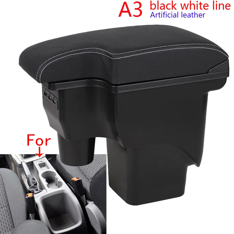 Для Ford Focus 2, подлокотник, ящик для Ford Focus mk2, автомобильный подлокотник, ящик для хранения центральной консоли, кожаная опора, детали интерьера
