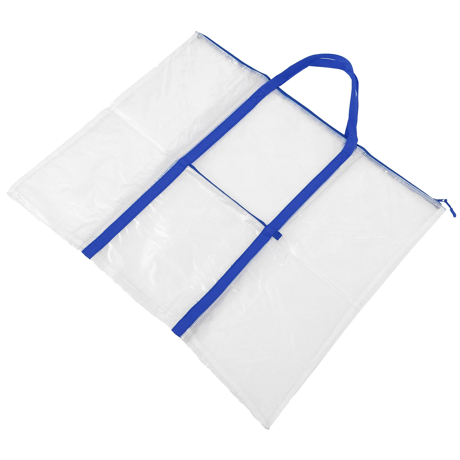 

Storage Bag Artist Holding Carrier Poster Blue Ribbon Artwork Painting Plastic Board Paper Pouch Handheld