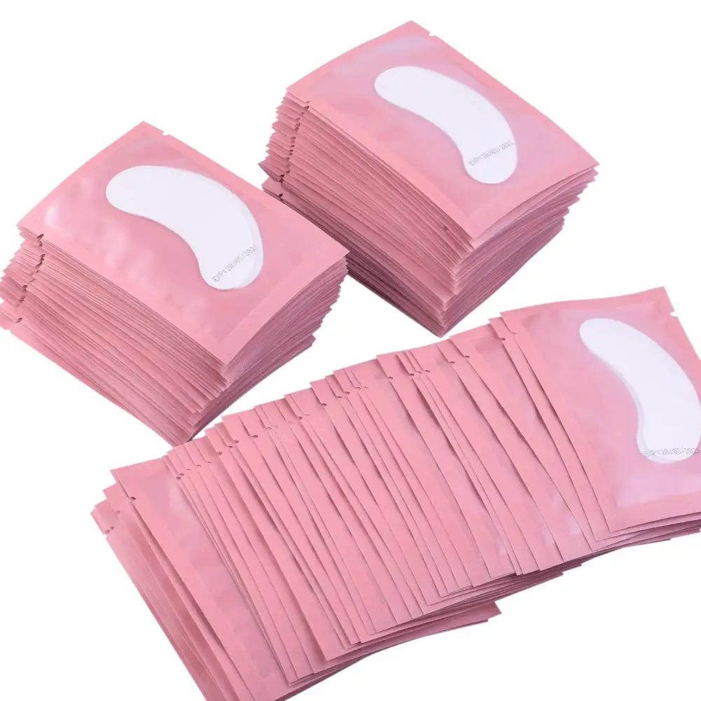 50/100pairs Eyelash Extension Paper Patches Grafted Eye Stickers 7 Color Eyelash Under Eye Pads Eye Paper Patches Tips Sticker