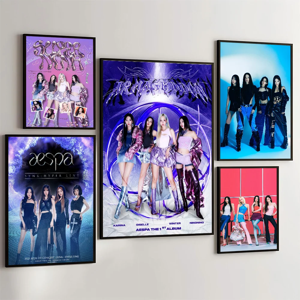 Kpop A-Aespa Hanging Bohemian Tapestry Wall Tapestries Mandala Kawaii Room Decor