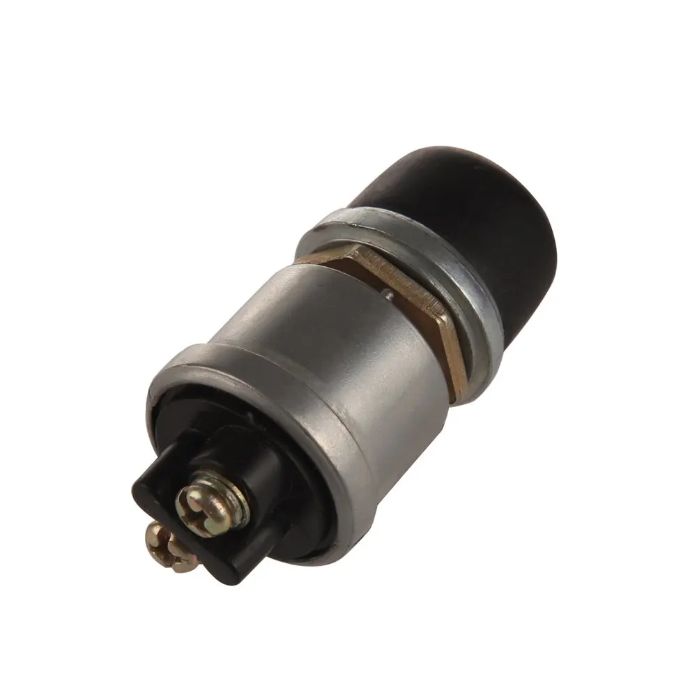 

12V20A Outboard Weatherproof Rubber Cover Horn Button and Outdoor Sealed Push Button Kill Switch with 2 Terminals