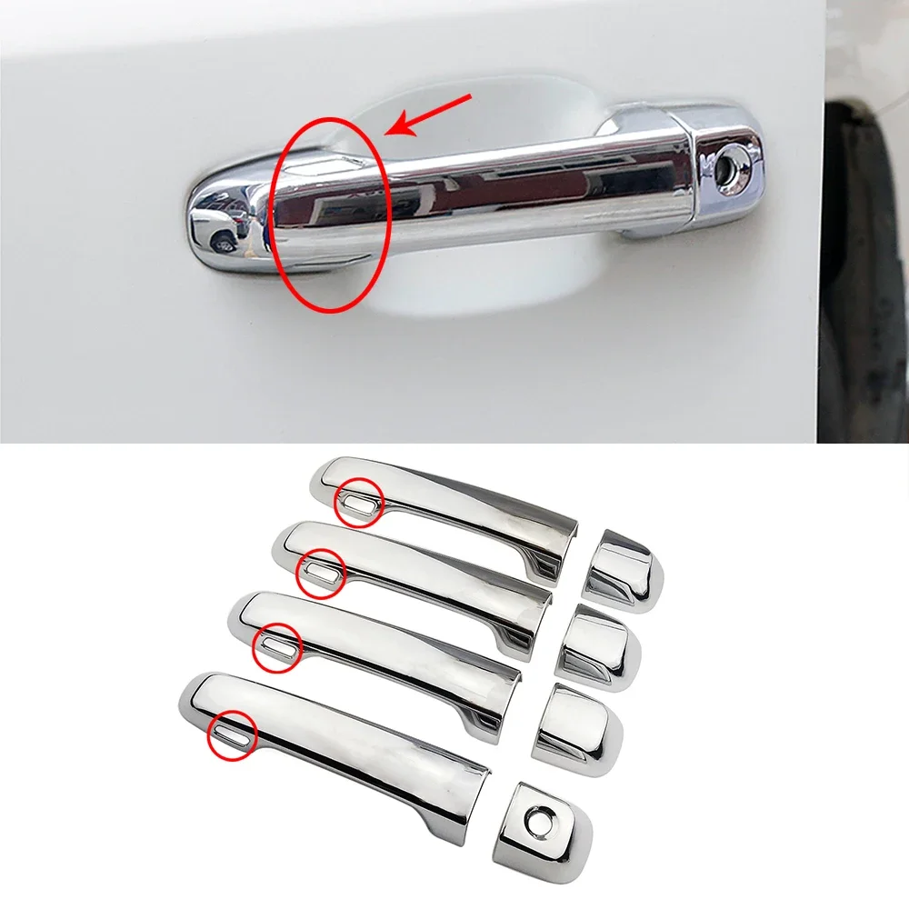 

Для Toyota Land Cruiser Prado J150 2010-2019 внешняя модификация автомобиля хромированная дверная ручка крышка декоративная накладка защитная наклейка