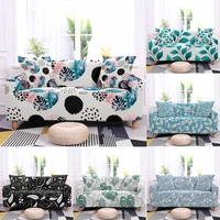 3d leaves elastic sofa cover couch cover print stretchable sofa cover 3 seater printed universal size sofa cover washable
