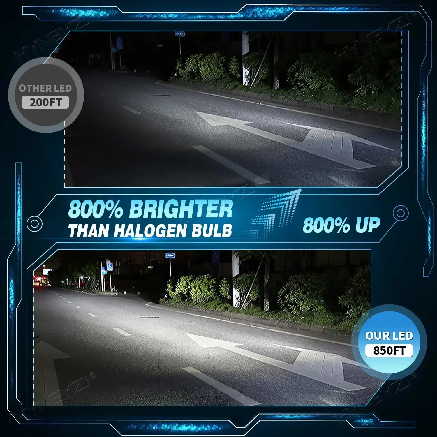 Фото 2 шт. D1S D3S светодиодные автомобильные фары, лампы D2R D2S D4R D4S D5S D8S Turbo Lights 6000K 1200W Auto Lamp Plug&Play HID Conversion Kit №4